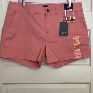 Gap Relaxed Girlfriend 12 NWT Twill Salmon Shorts Coquette Clean Girl Summer